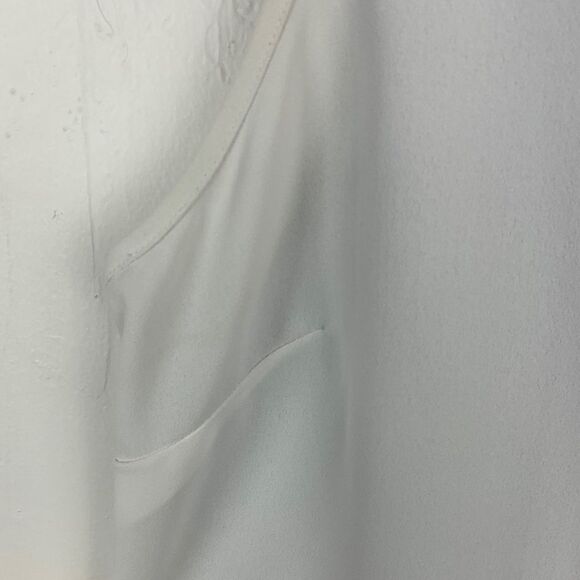 Cabi White Black Domino Mesh Layered Sleeveless Top Small 3076 - Picture 2 of 6